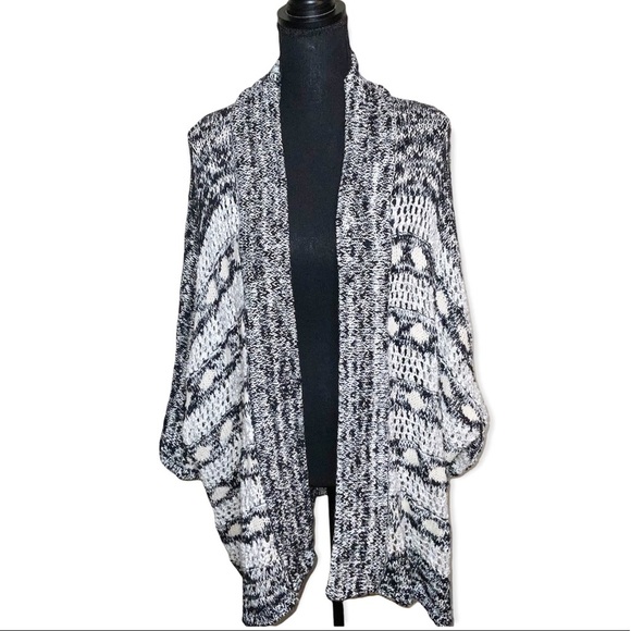 Marled open front cardigan sweater - Picture 2 of 6